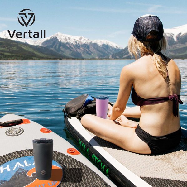 Vertall Stainless Steel 20oz Tumbler, BPA Free Double Wall Vacuum Insulated